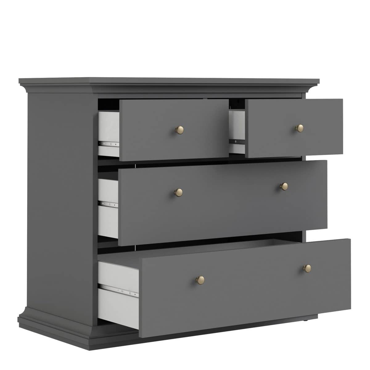 Chest of 4 Drawers in Matt Grey