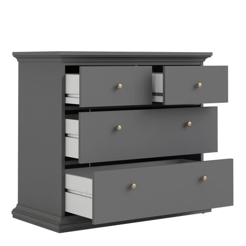 Chest of 4 Drawers in Matt Grey