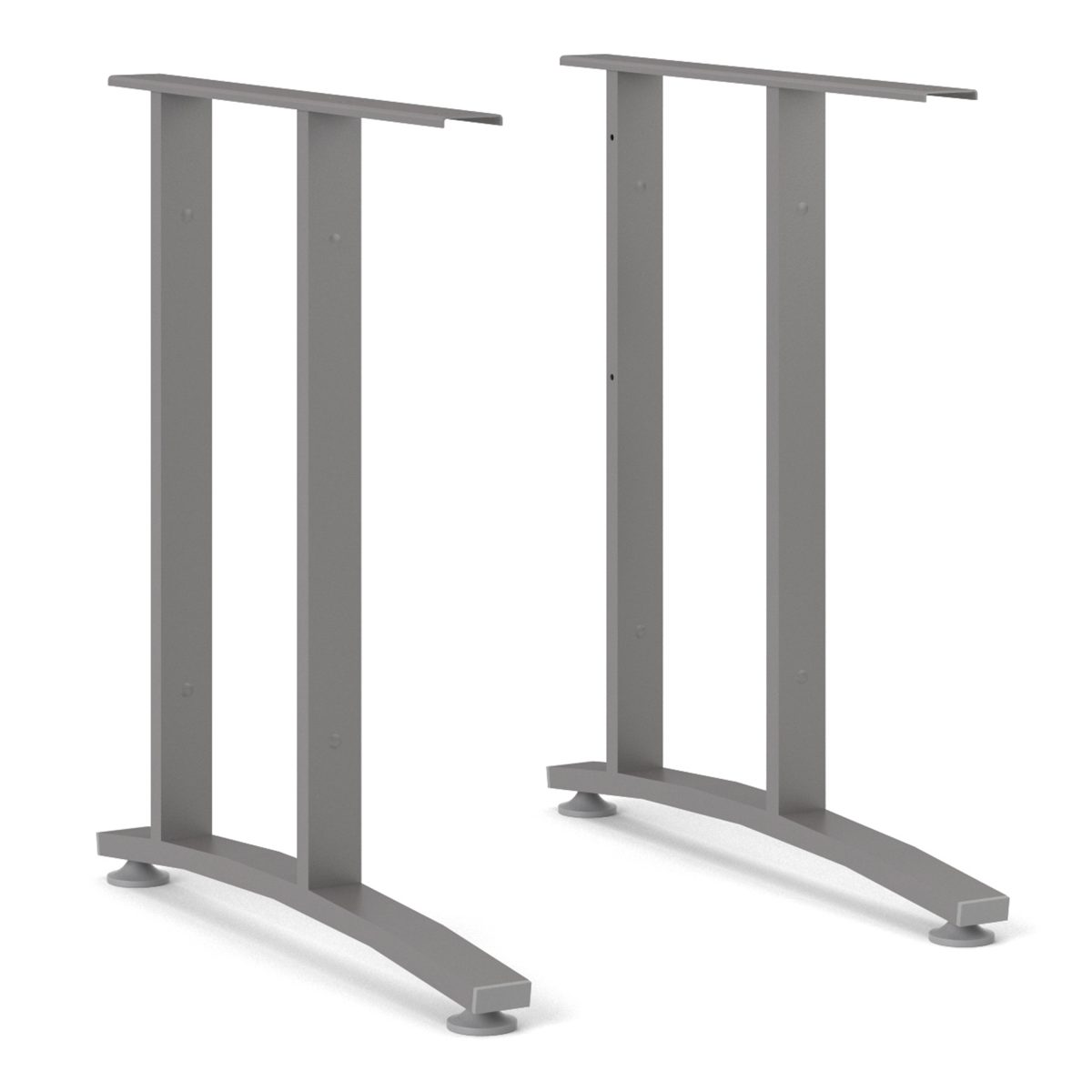 Connel 150cm Desk, White & Silver Grey