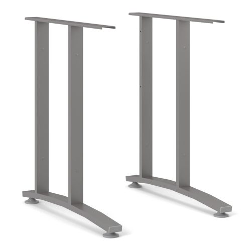 Connel 150cm Desk, White & Silver Grey