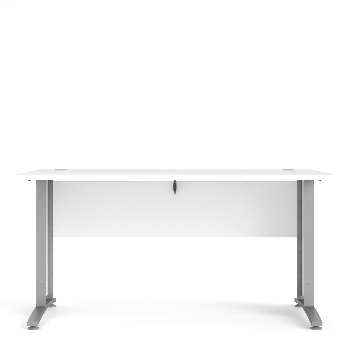 Connel 150cm Desk, White & Silver Grey