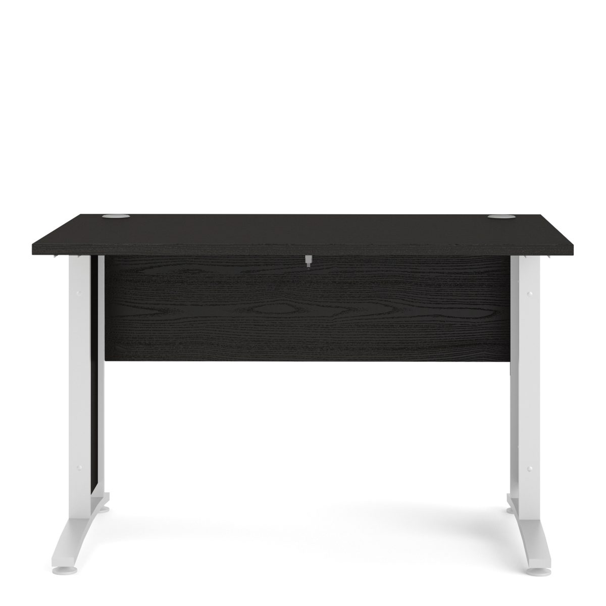 Connel 120cm Desk, Black woodgrain & White