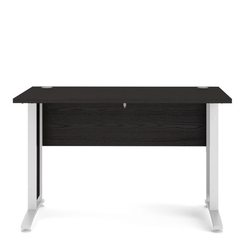 Connel 120cm Desk, Black woodgrain & White