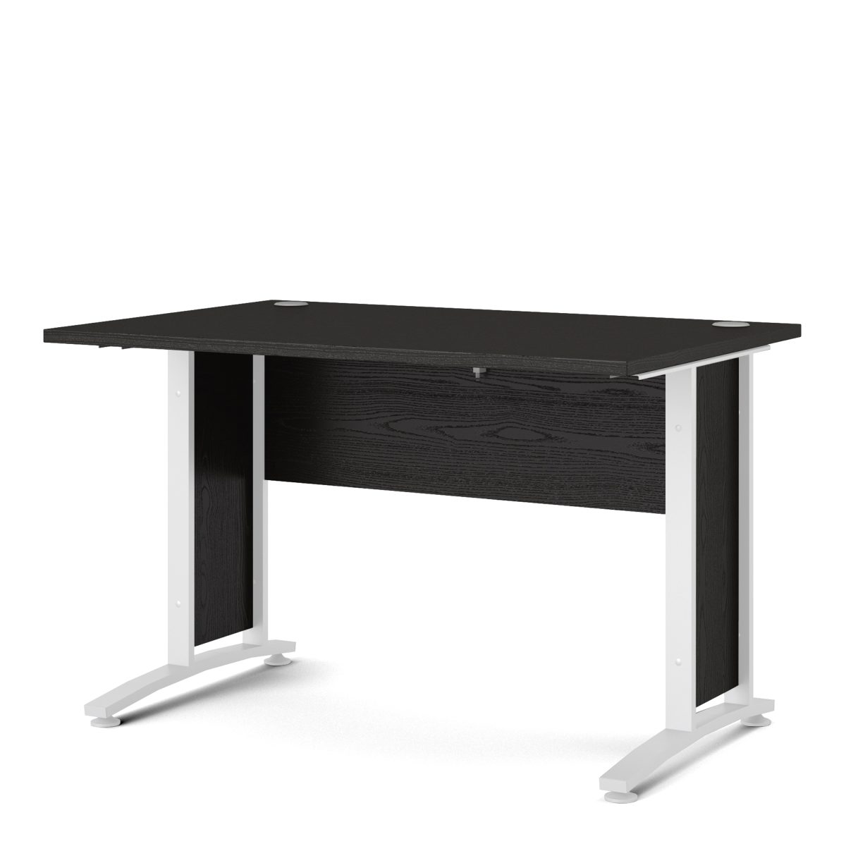 Connel 120cm Desk, Black woodgrain & White