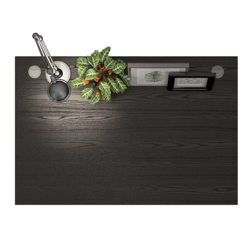 Connel 120cm Desk, Black woodgrain & White