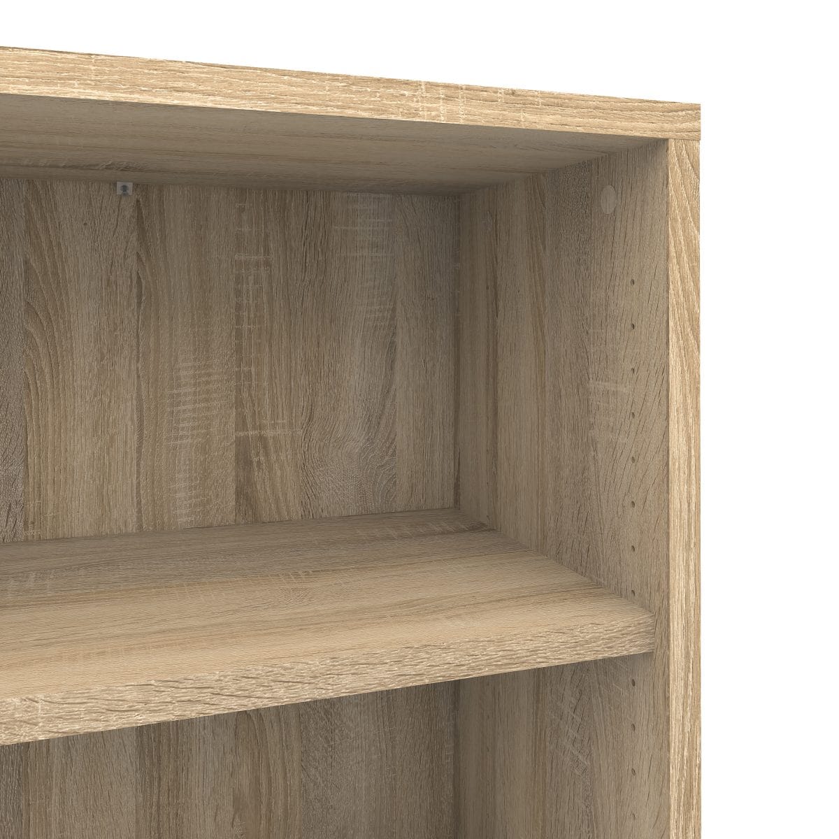 Bookcase 4 Shelves with 2 Doors in Oak