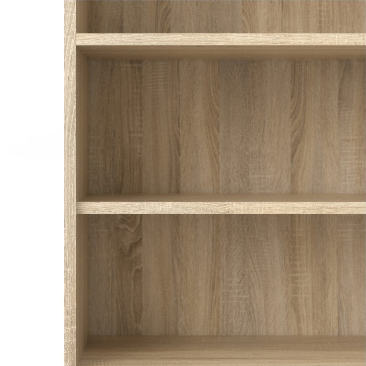 Bookcase 4 Shelves with 2 Doors in Oak