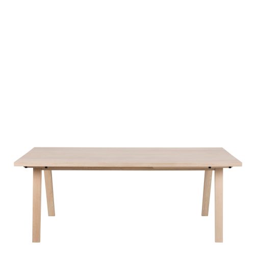 Honos Rectanglar Dining Table, White Oak
