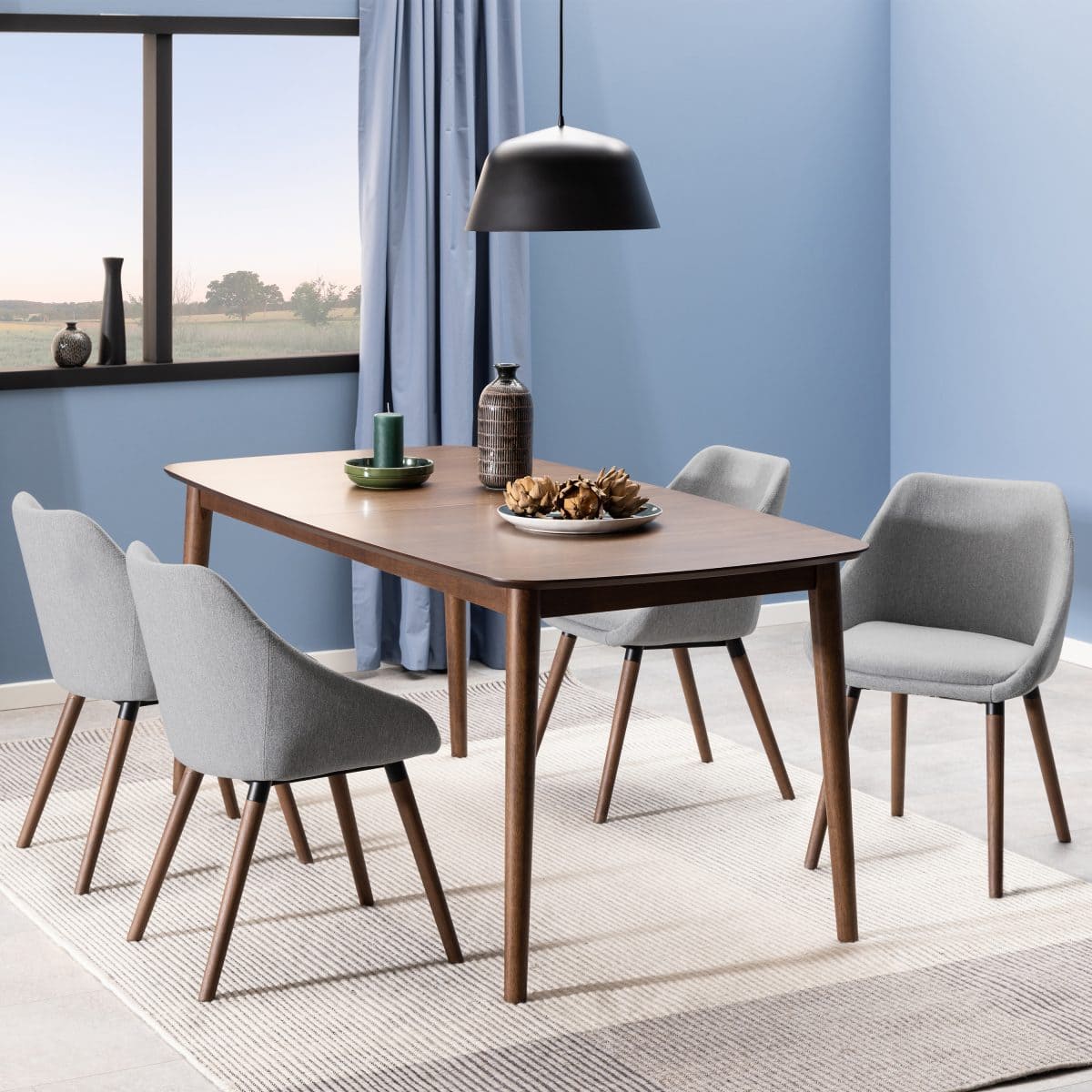 Harlaxton Rectangular Dining Table, Walnut