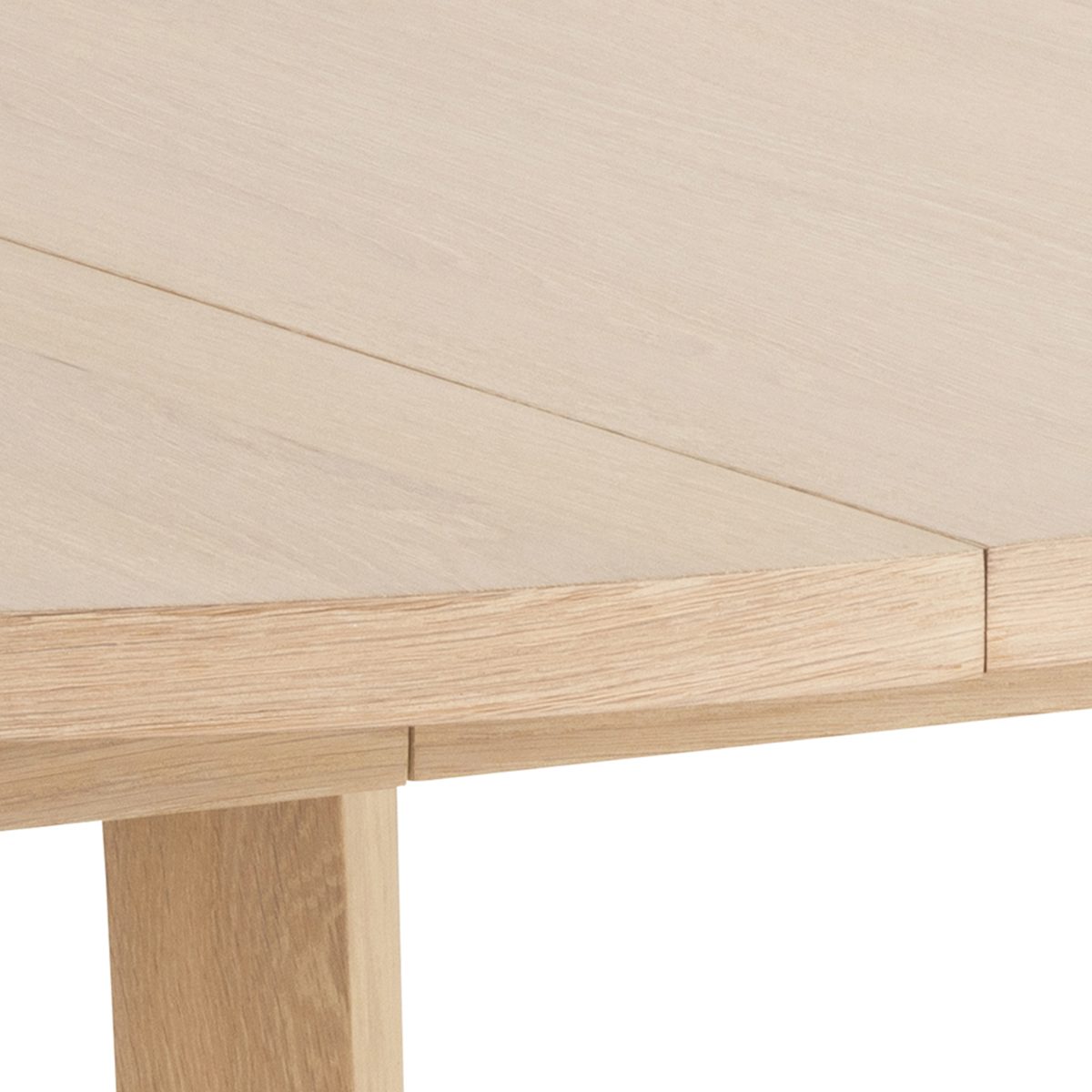 Honos Round Dining Table, White Oak