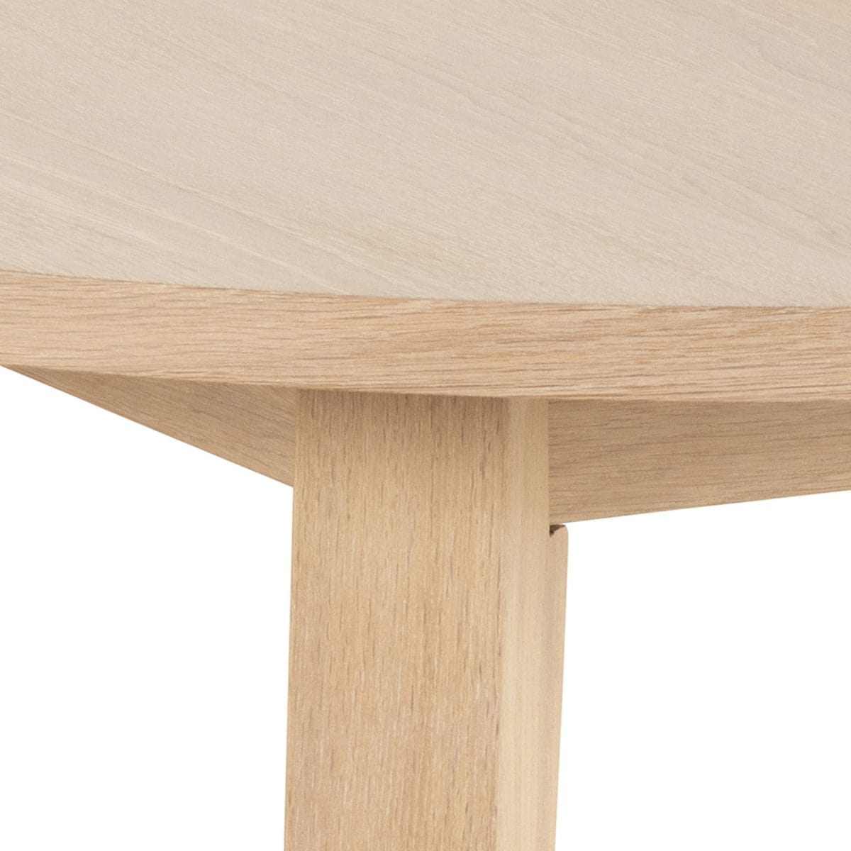 Honos Round Dining Table, White Oak