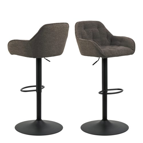 Pair of Romeo Boucle Bar Chairs, Taupe