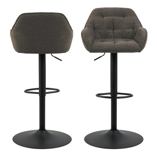 Pair of Romeo Boucle Bar Chairs, Taupe