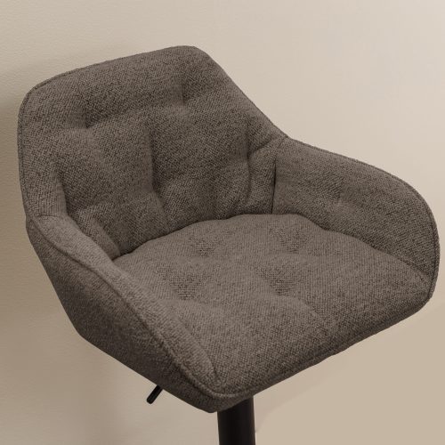 Pair of Romeo Boucle Bar Chairs, Taupe