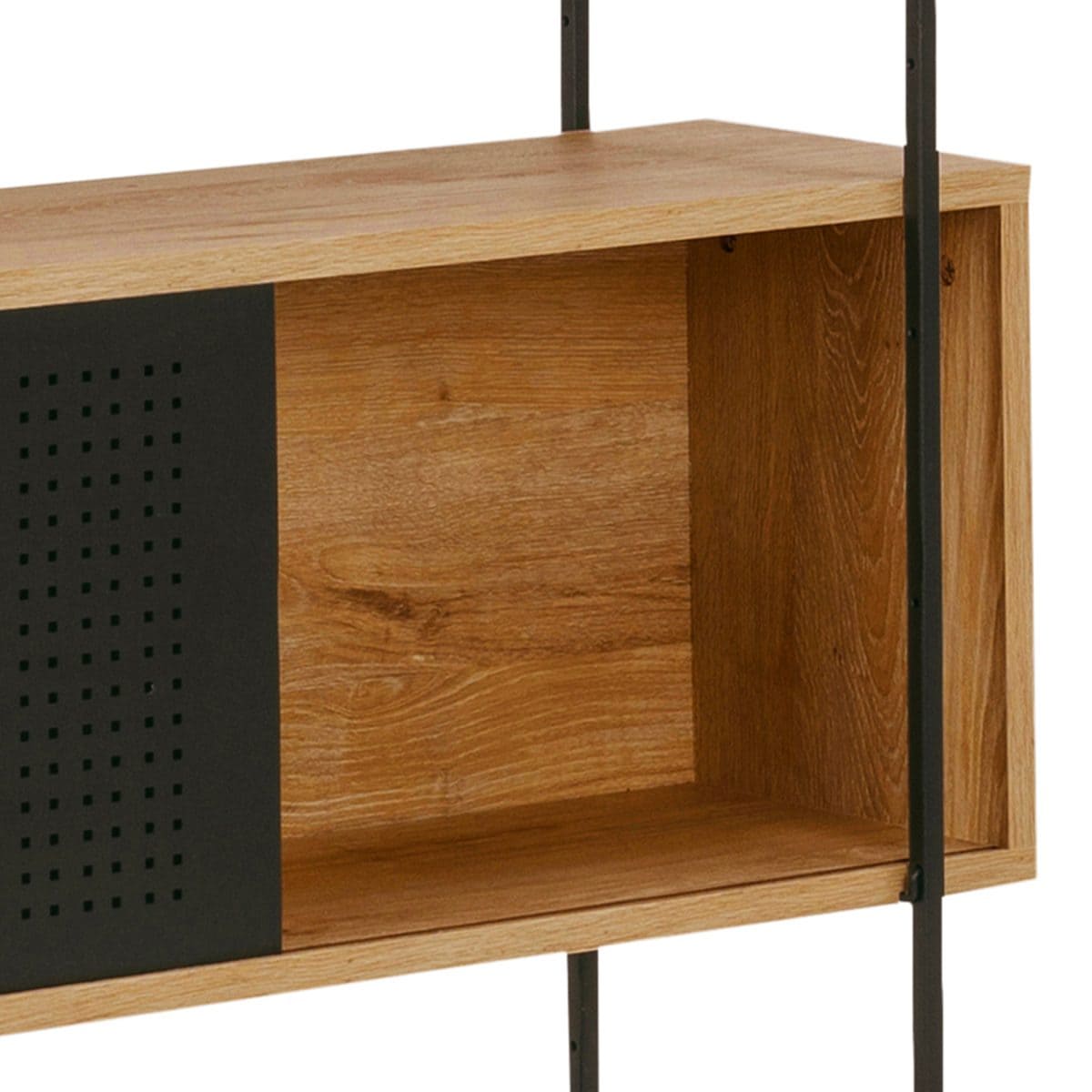 Llanrhos Bookcase, Oak & Black