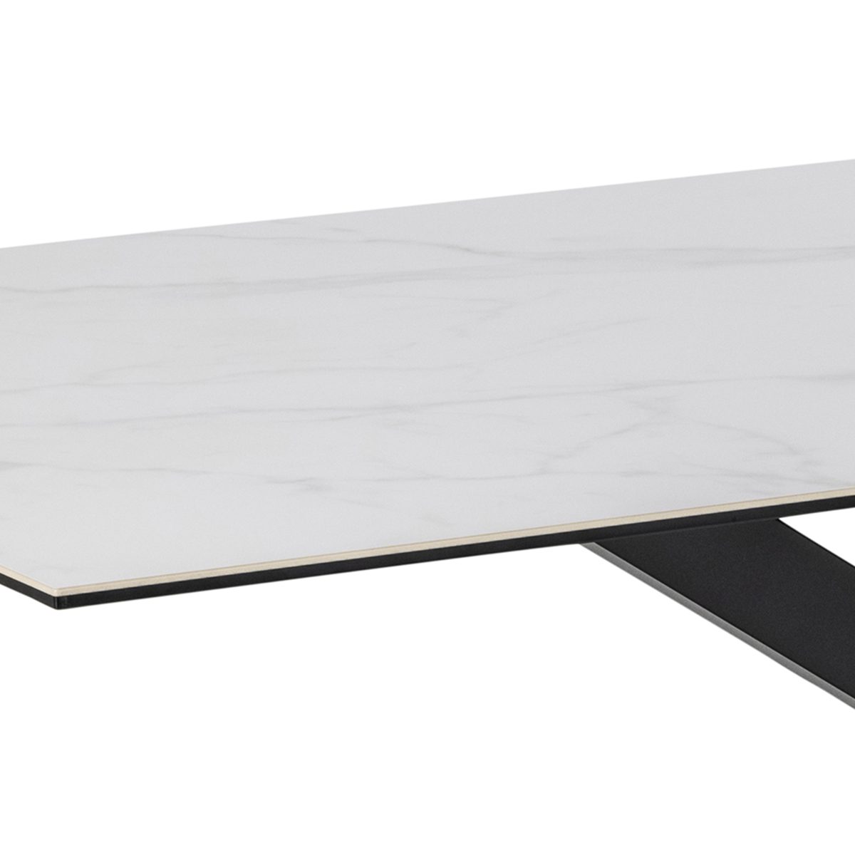 Caernarfon Ceramic Dining Table, White