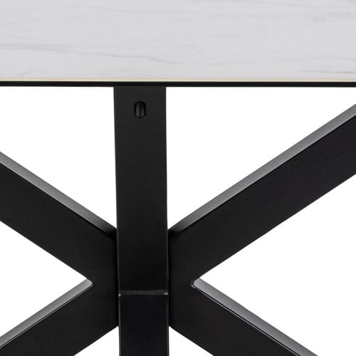 Caernarfon Ceramic Dining Table, White