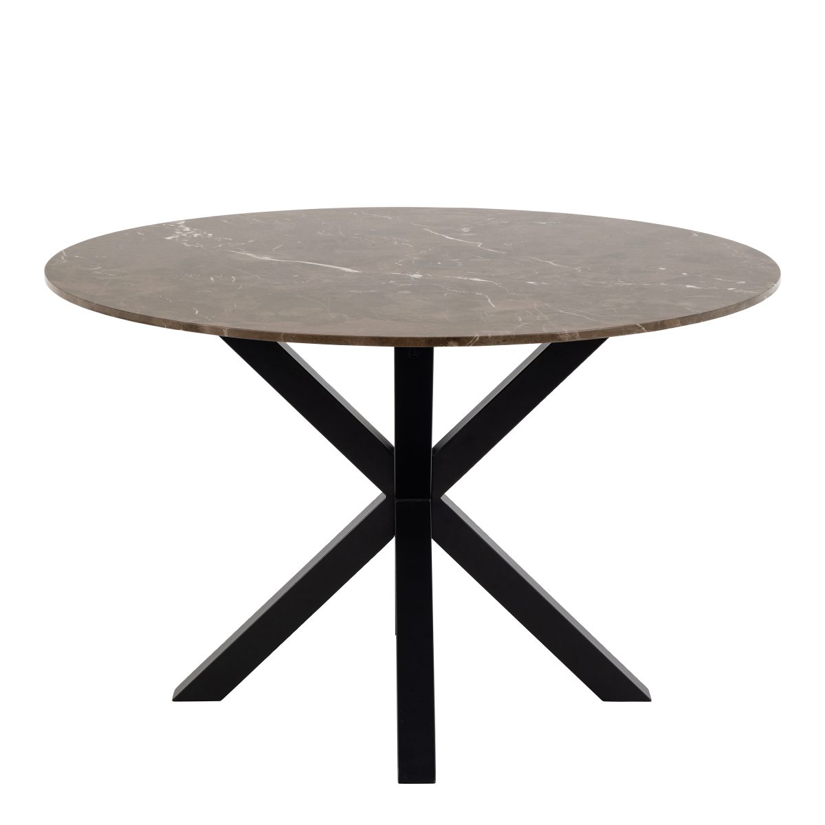 Caernarfon Dining Table with Brown Polished Marble Top