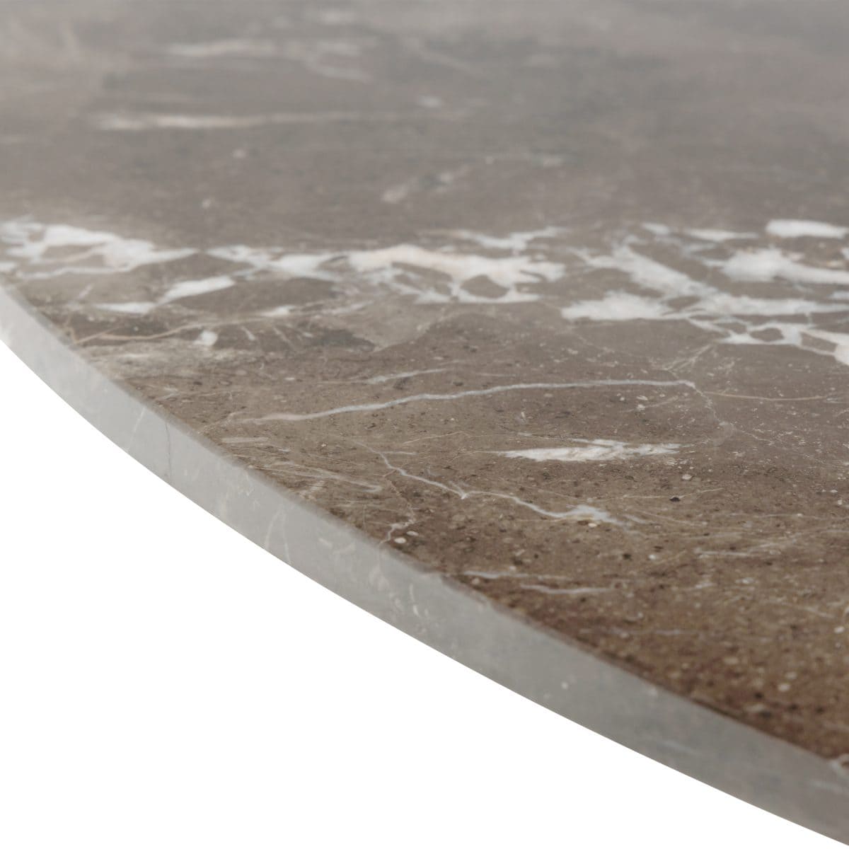 Caernarfon Dining Table with Brown Polished Marble Top