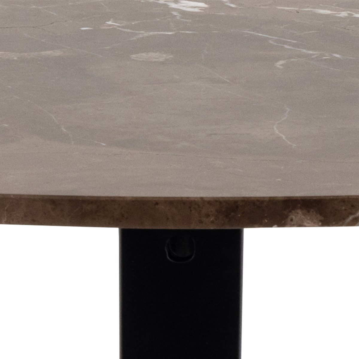 Caernarfon Dining Table with Brown Polished Marble Top