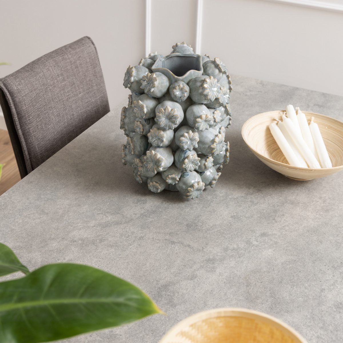 Caernarfon Ceramic Dining Table, Grey