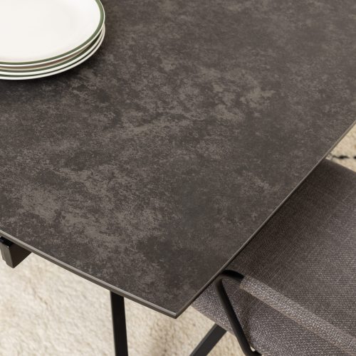 Dalton Black Ceramic Dining Table