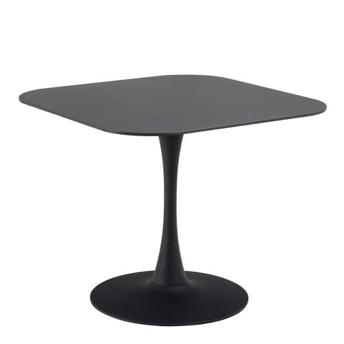 Liberta Ceramic Square Dining Table, Black
