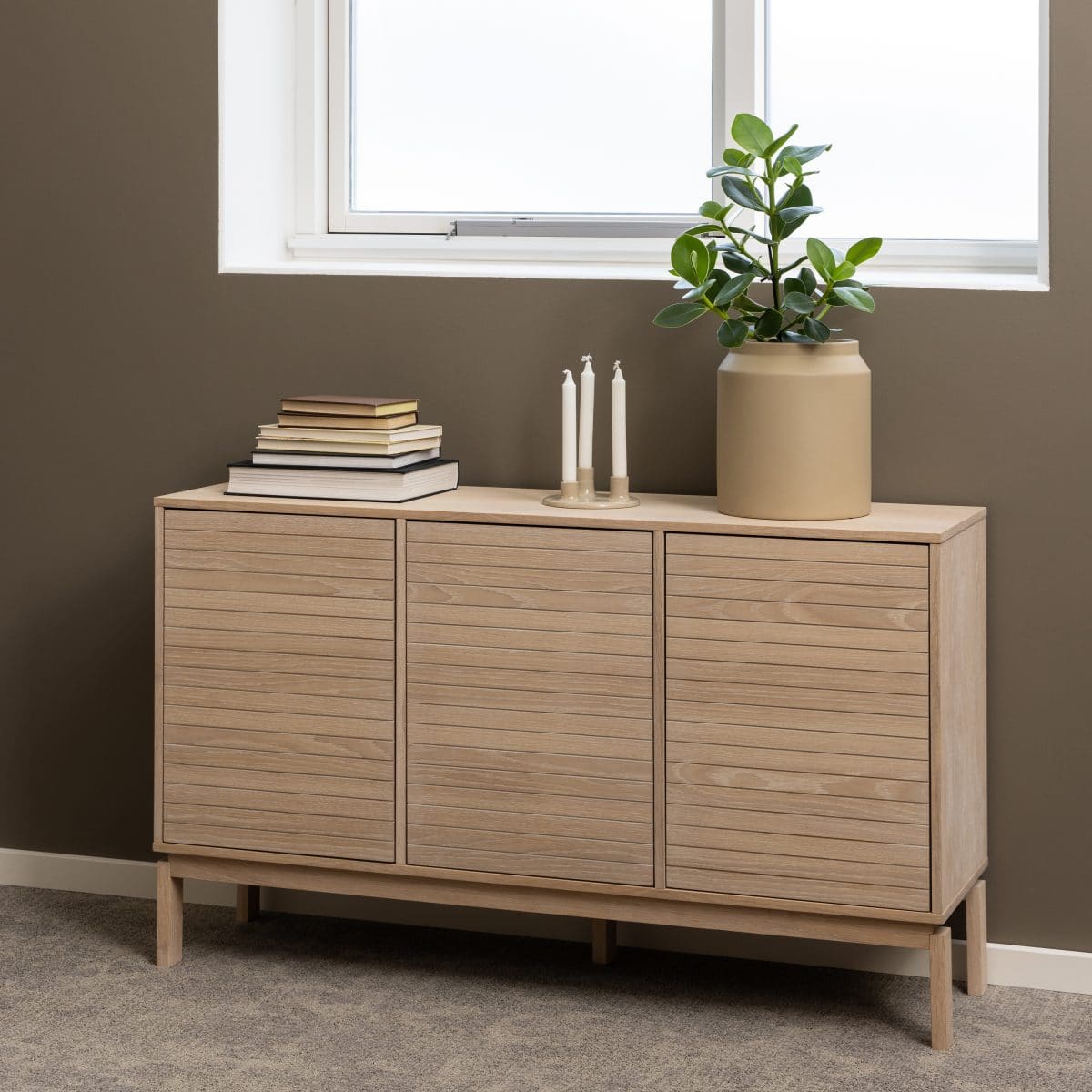 Menai White Oak Medium Sideboard