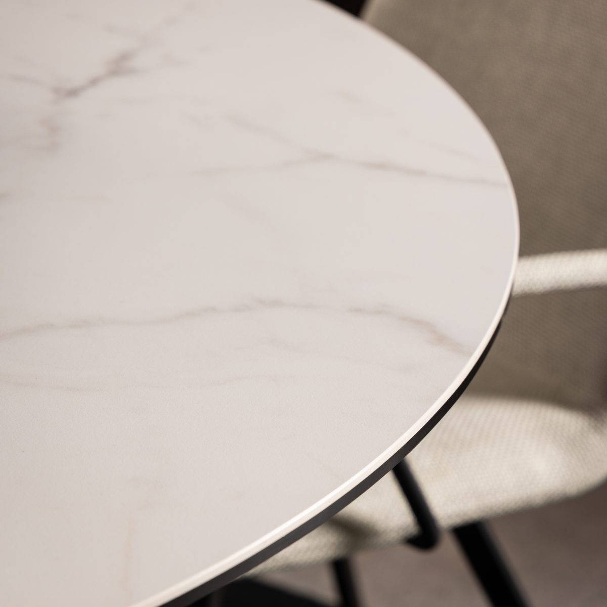 Caernarfon Ceramic Dining Table, White