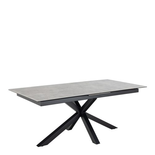Caernarfon Extending Ceramic Dining Table, Grey 200cm - 240cm