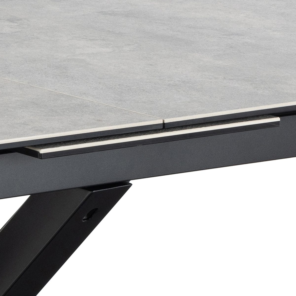 Caernarfon Extending Ceramic Dining Table, Grey 200cm - 240cm