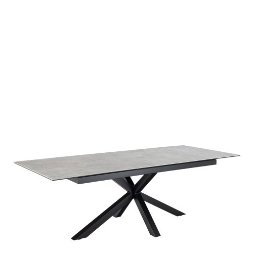 Caernarfon Extending Ceramic Dining Table, Grey 200cm - 240cm