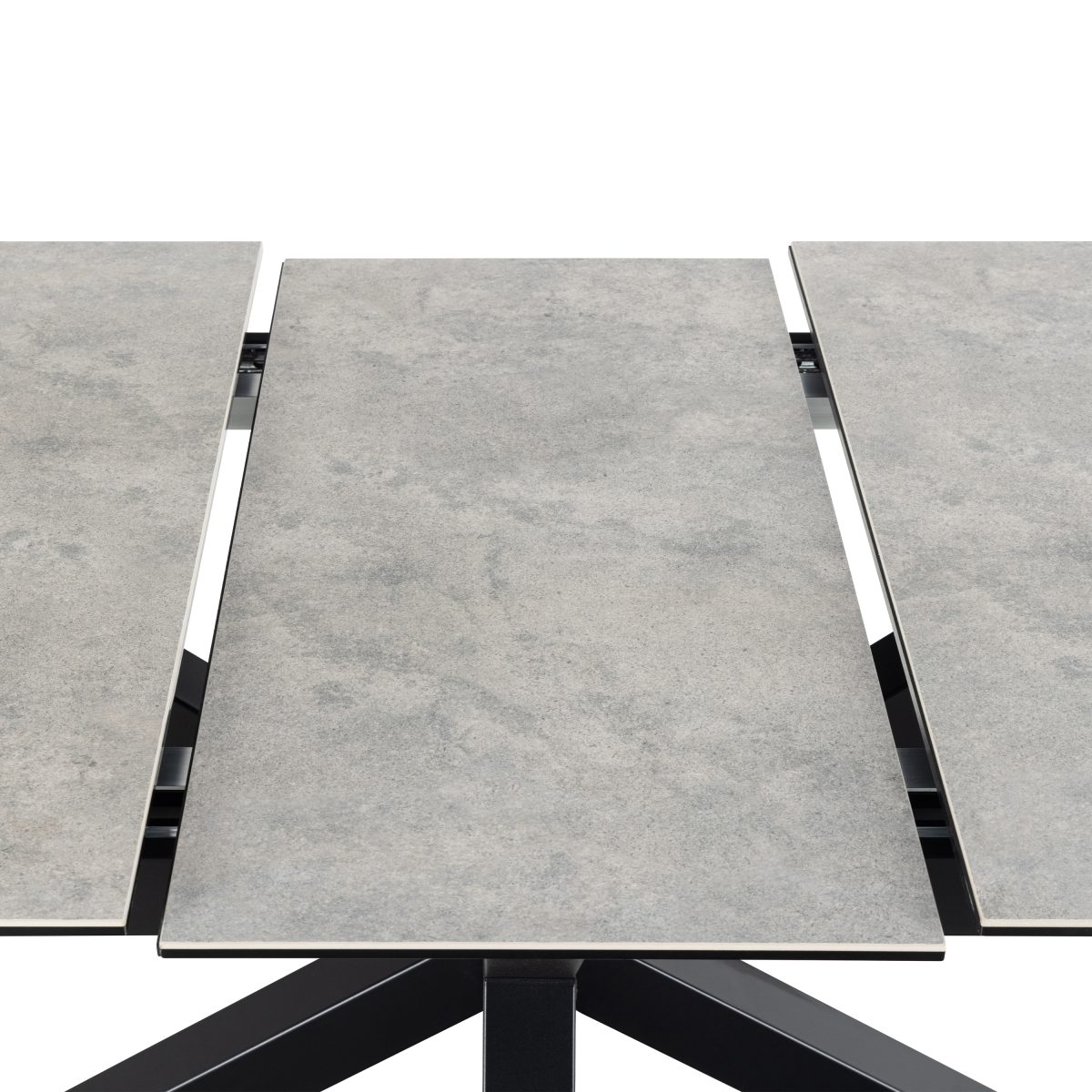 Caernarfon Extending Ceramic Dining Table, Grey 168cm - 210cm