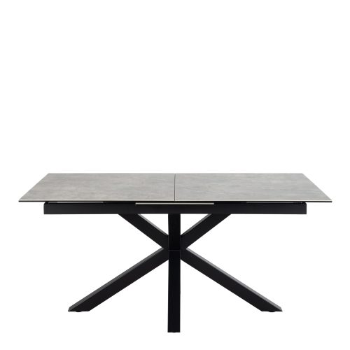 Caernarfon Extending Ceramic Dining Table, Grey 168cm - 210cm