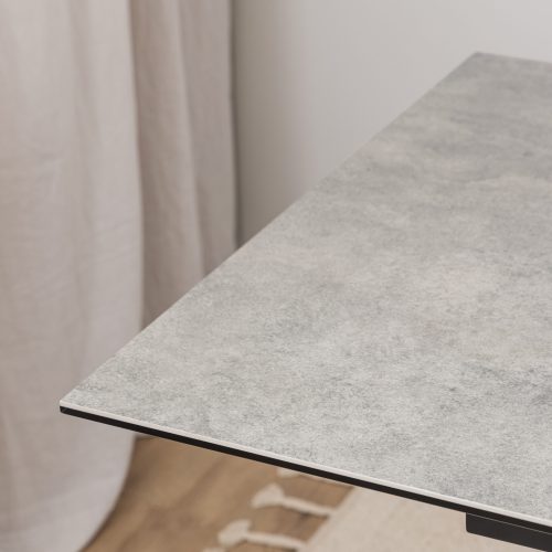 Caernarfon Extending Ceramic Dining Table, Grey 168cm - 210cm