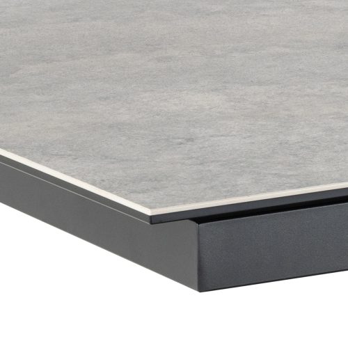 Caernarfon Extending Ceramic Dining Table, Grey 168cm - 210cm