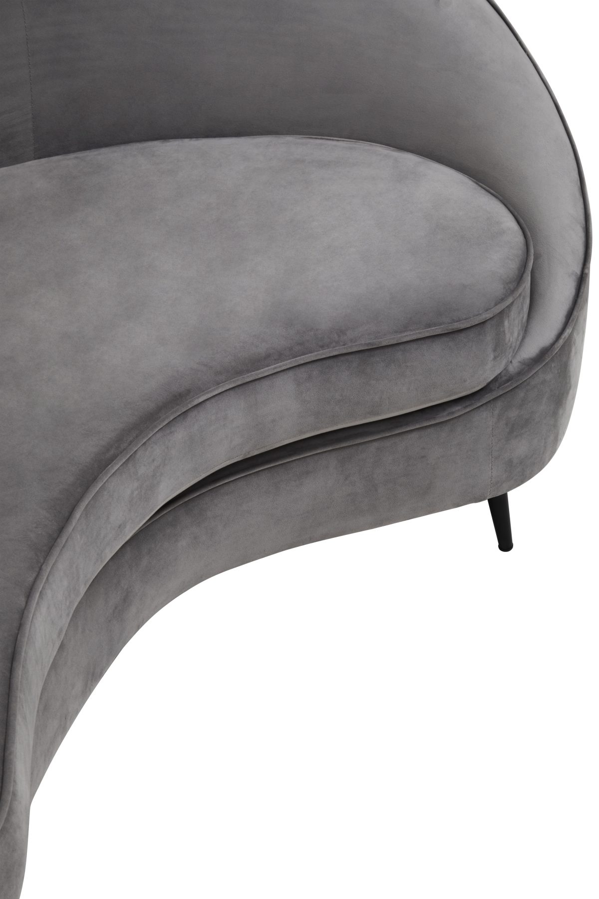 Ronda 3 Seater Velvet Sofa - Grey