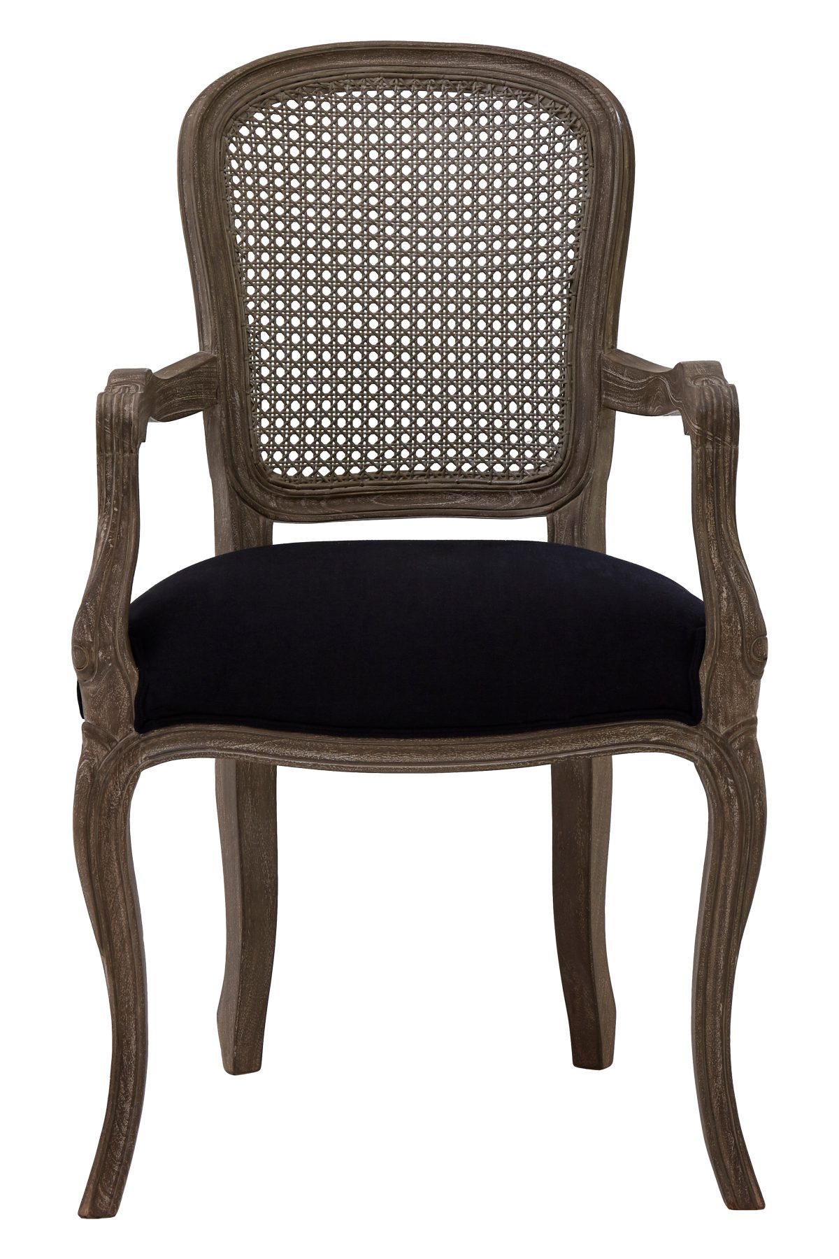Paris Distressed Dining Chair - Black