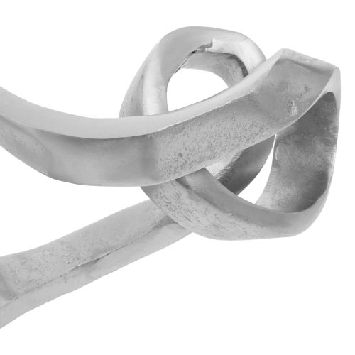 Kensington Abstract Knot Sculpture - Silver