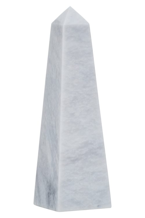 Nolita  Small White Marble Obelisk