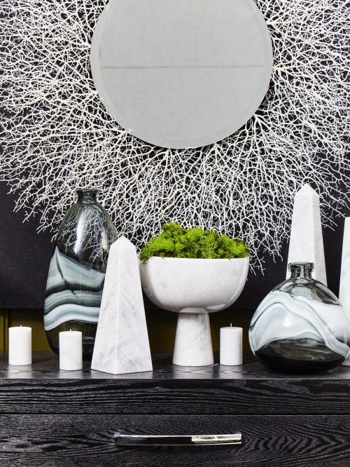 Nolita  Small White Marble Obelisk