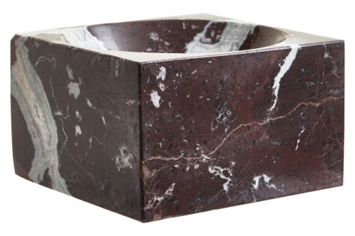 Nolita  Square Red Marble Bowl
