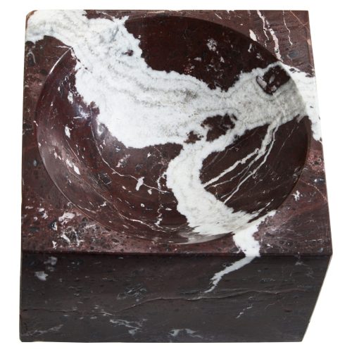 Nolita  Square Red Marble Bowl