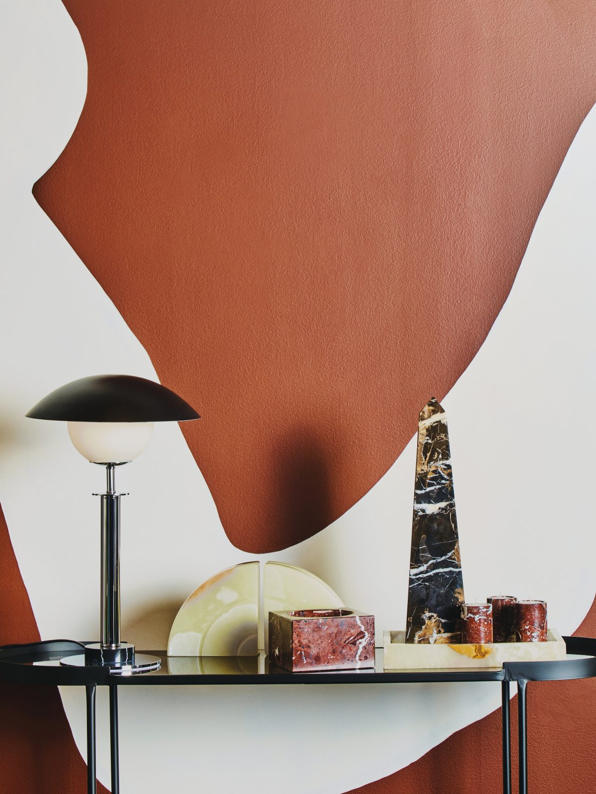 Nolita  Square Red Marble Bowl