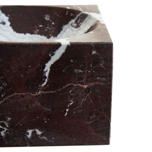 Nolita  Square Red Marble Bowl