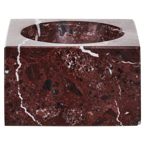Nolita  Square Red Marble Bowl