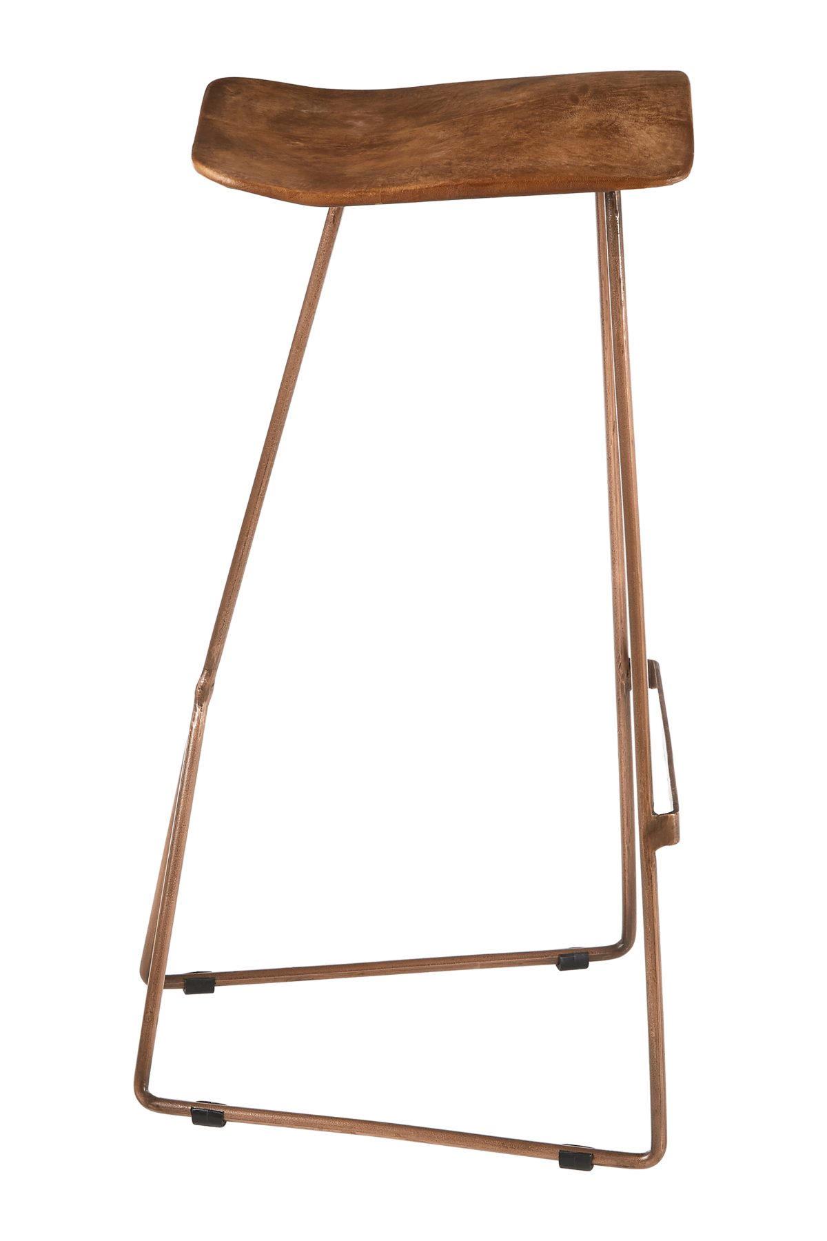 Haxby Bar Stool, Brown Leather
