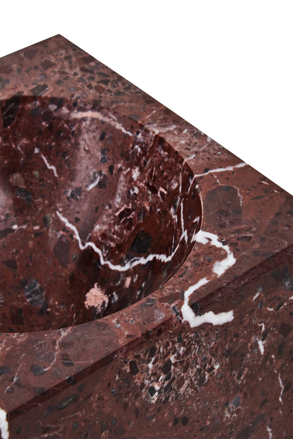 Nolita  Square Red Marble Bowl