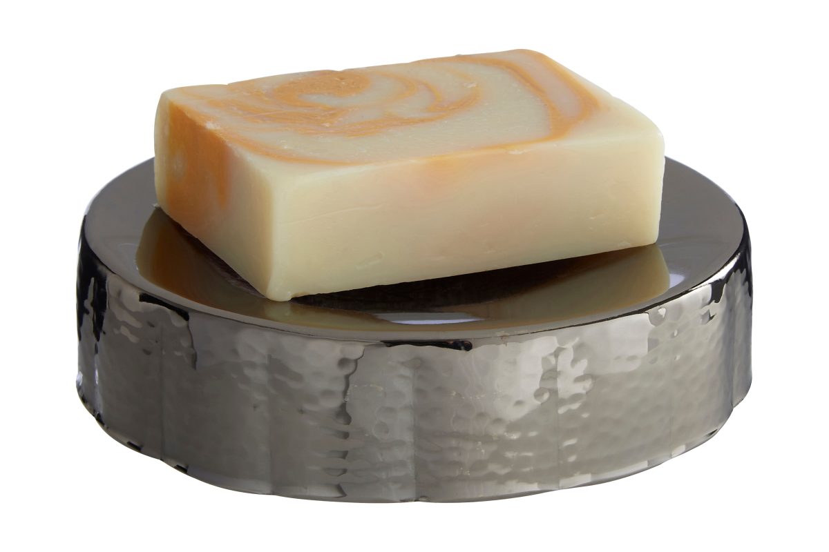 Coleby Hammered Black Nickel Soap Dish
