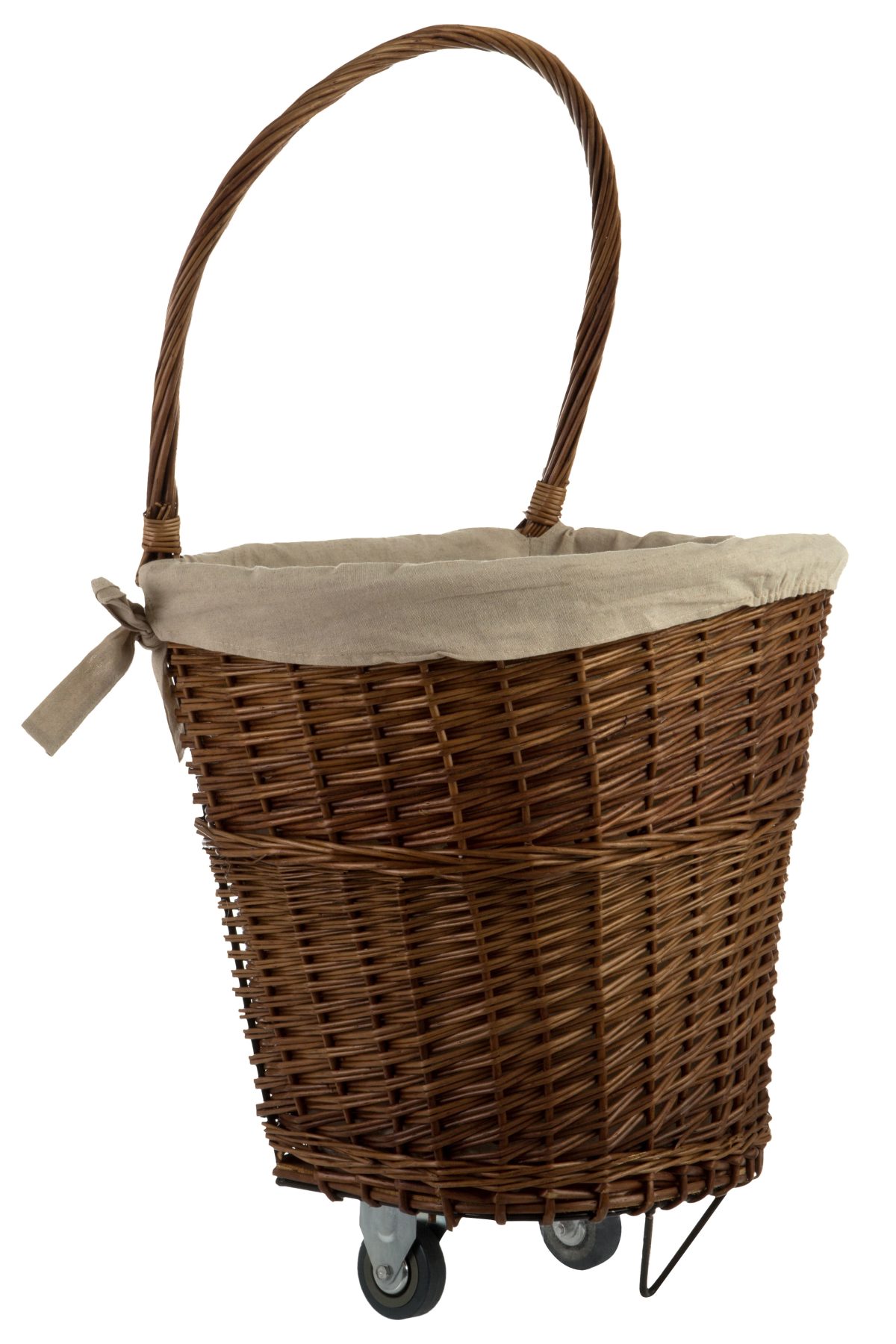Ruthin Basket - Natural Willow with Linen